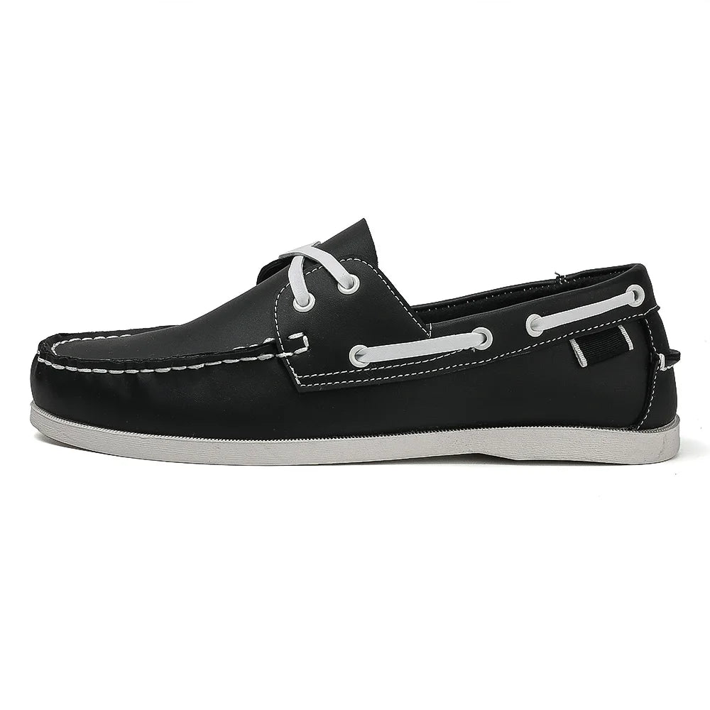 Men’s Slip-On Apron Toe Loafer Shoes