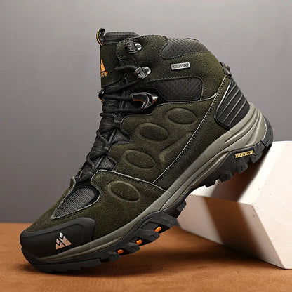 High-Top Men Suede Hiking Boots