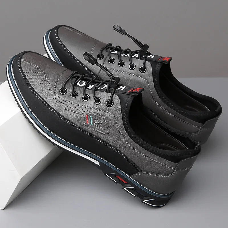 Men Leather Oxford Dress Shoes