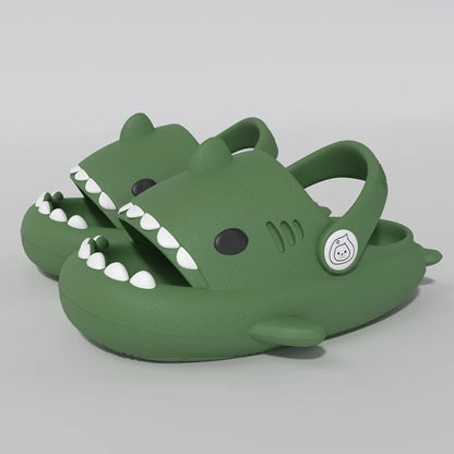 Kids Shark Cartoon Slip-On Sandals