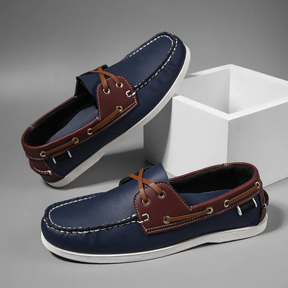 Men’s Slip-On Apron Toe Loafer Shoes