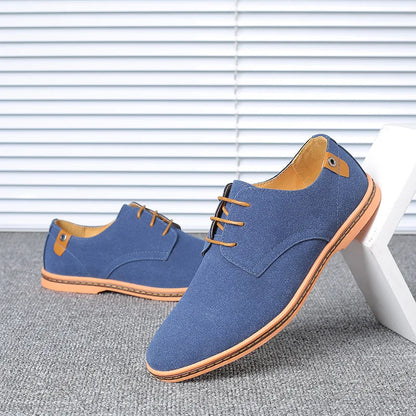 Men’s Suede Leather Oxford Casual Dress Shoes