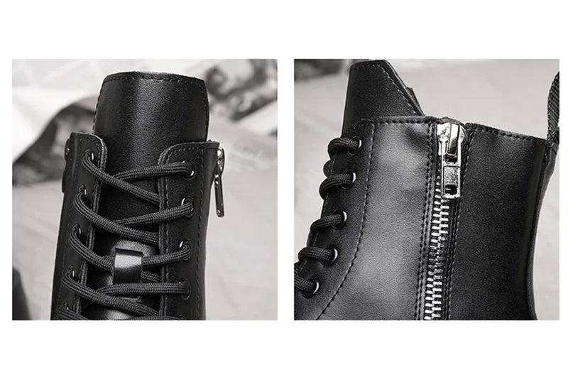 Men’s Leather Winter Ankle Boots Non-Slip