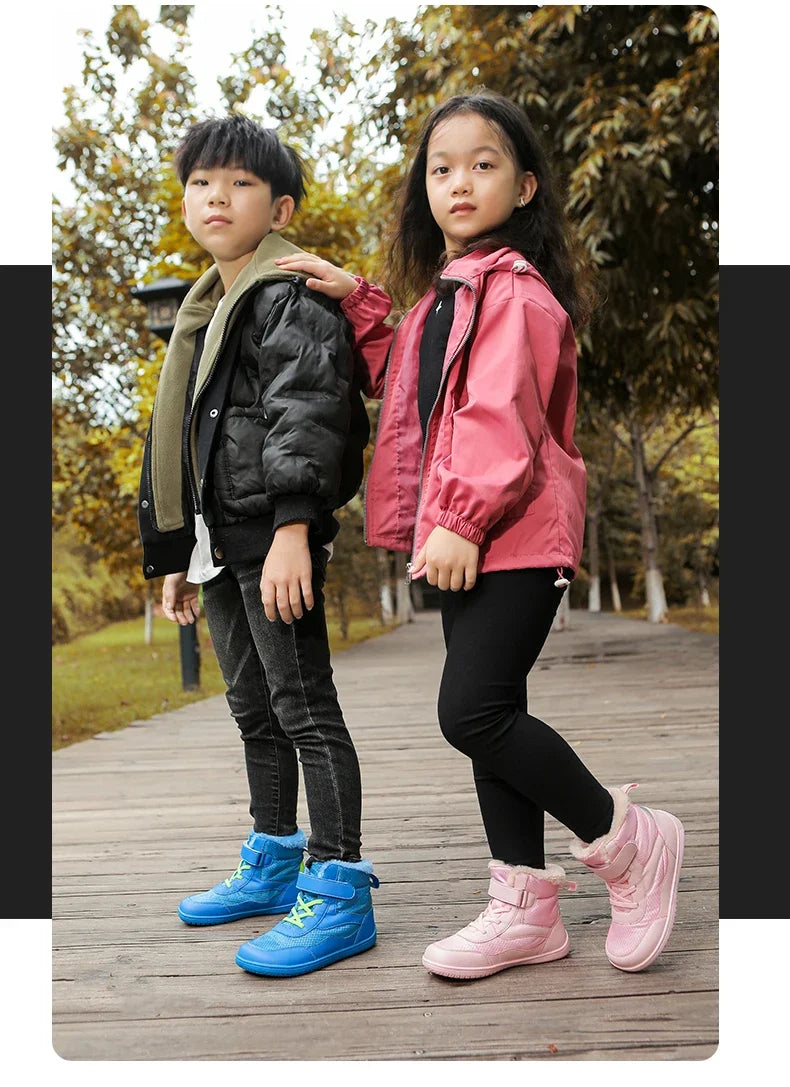 Kids Waterproof Fur-Lined Winter Boots