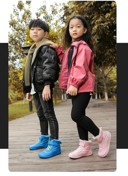 Kids Waterproof Fur-Lined Winter Boots