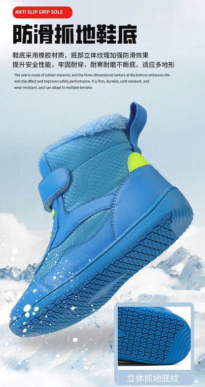 Kids Waterproof Fur-Lined Winter Boots