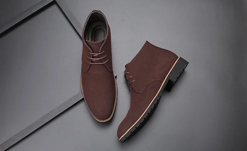 Men’s Suede Leather Chelsea Chukka Ankle Boots