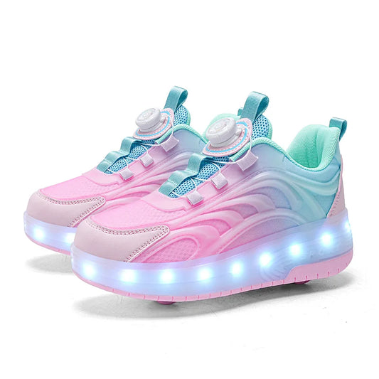 Kids LED Light Roller Skate Sneakers