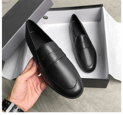 Women’s Vintage Leather Loafers Casual Flats