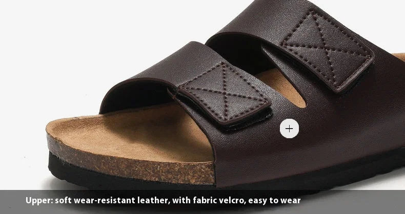Men’s Cork Footbed Adjustable Strap Sandals