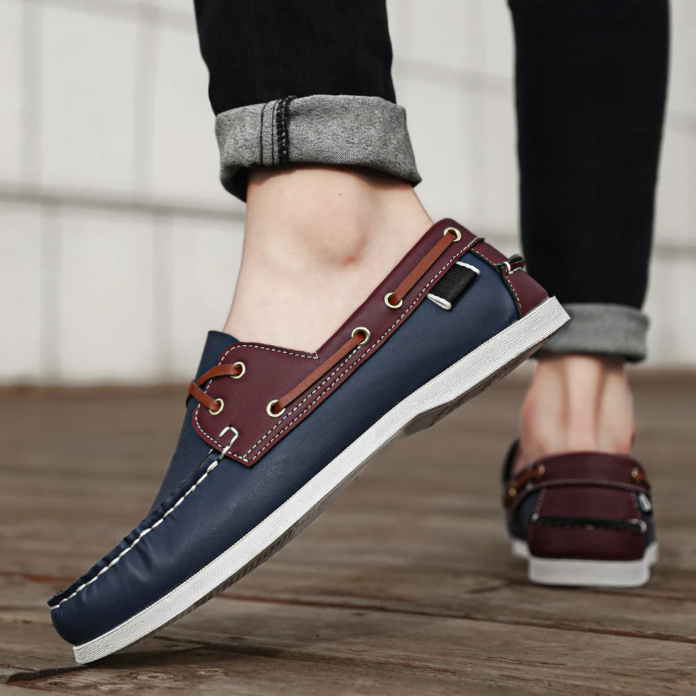 Men’s Slip-On Apron Toe Loafer Shoes
