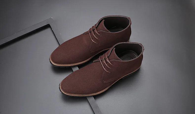 Men’s Suede Leather Chelsea Chukka Ankle Boots