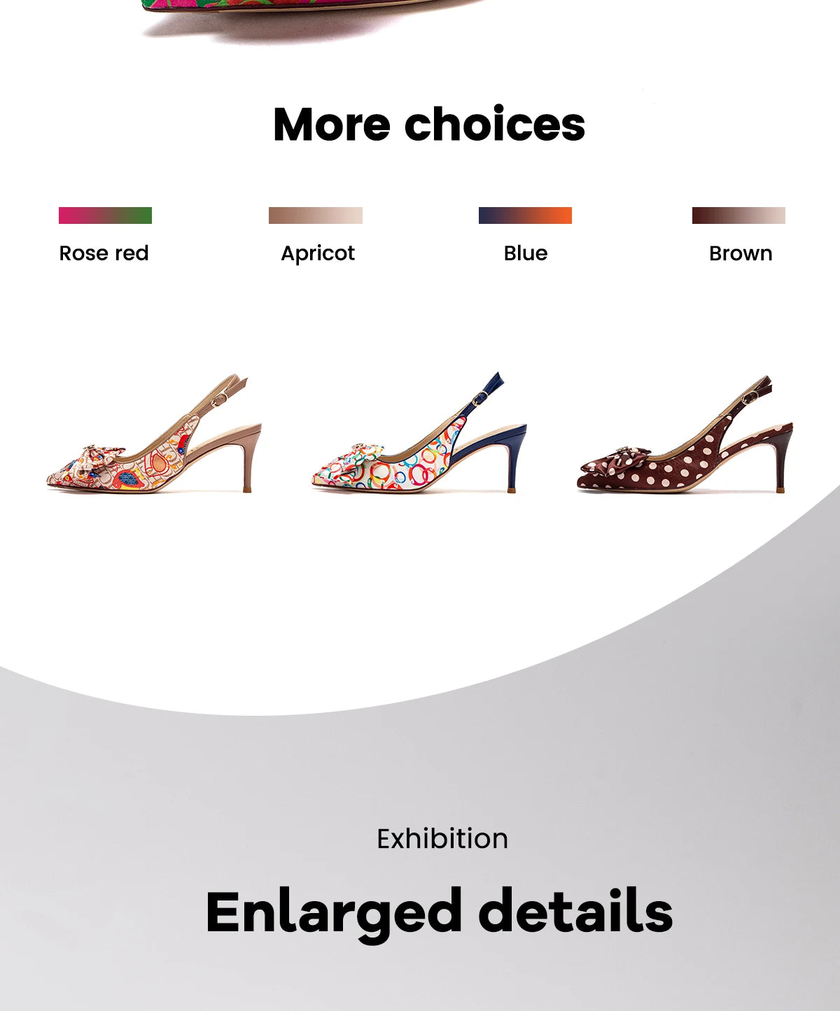 Women’s High Heel Sandals with Unique Print