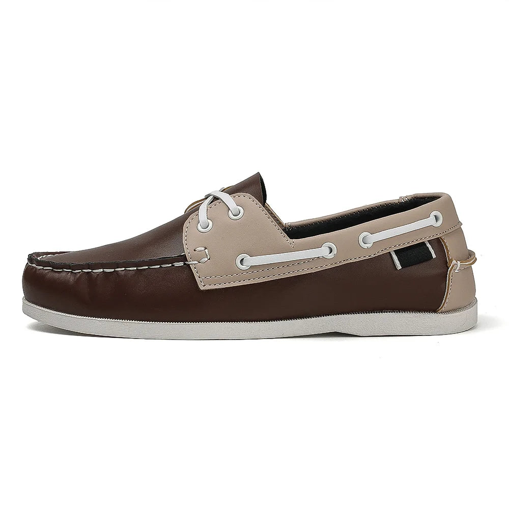 Men’s Slip-On Apron Toe Loafer Shoes