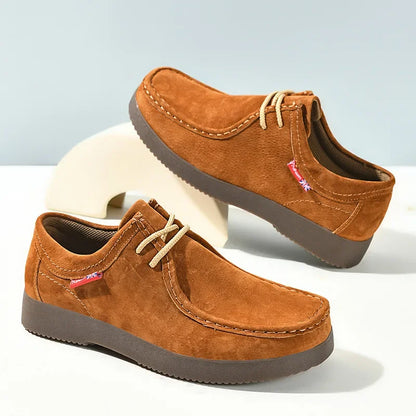 Men’s Suede Leather Lace-Up Casual Shoes