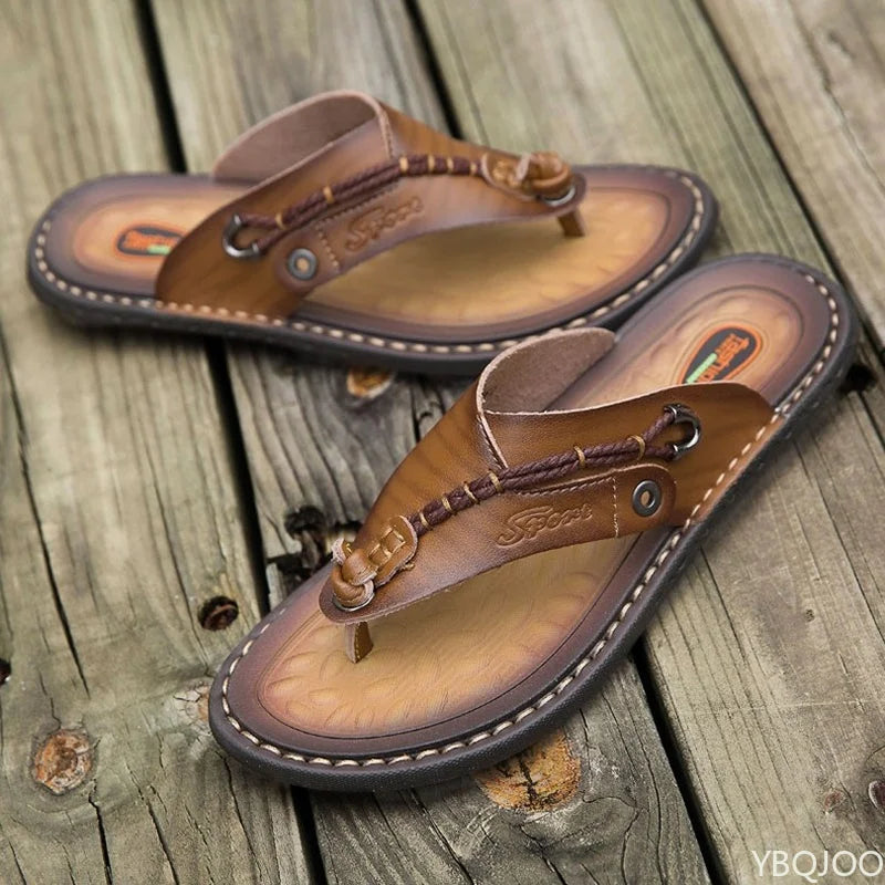 Men Handmade Leather Outdoor Sandals