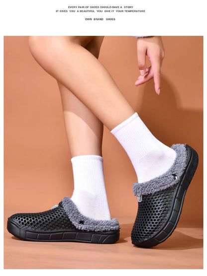 Unisex Winter Cotton Velvet Slippers