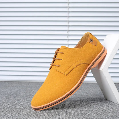 Men’s Suede Leather Oxford Casual Dress Shoes