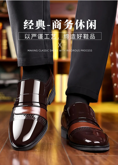 Men’s Luxury Leather Brogue Oxford Dress Shoes