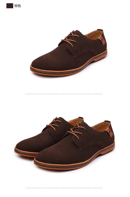 Men Luxury Suede Leather Oxford Shoes