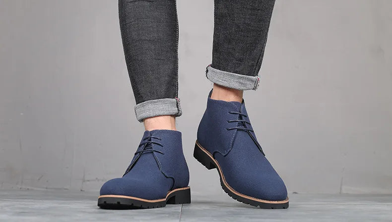 Men’s Suede Leather Chelsea Chukka Ankle Boots