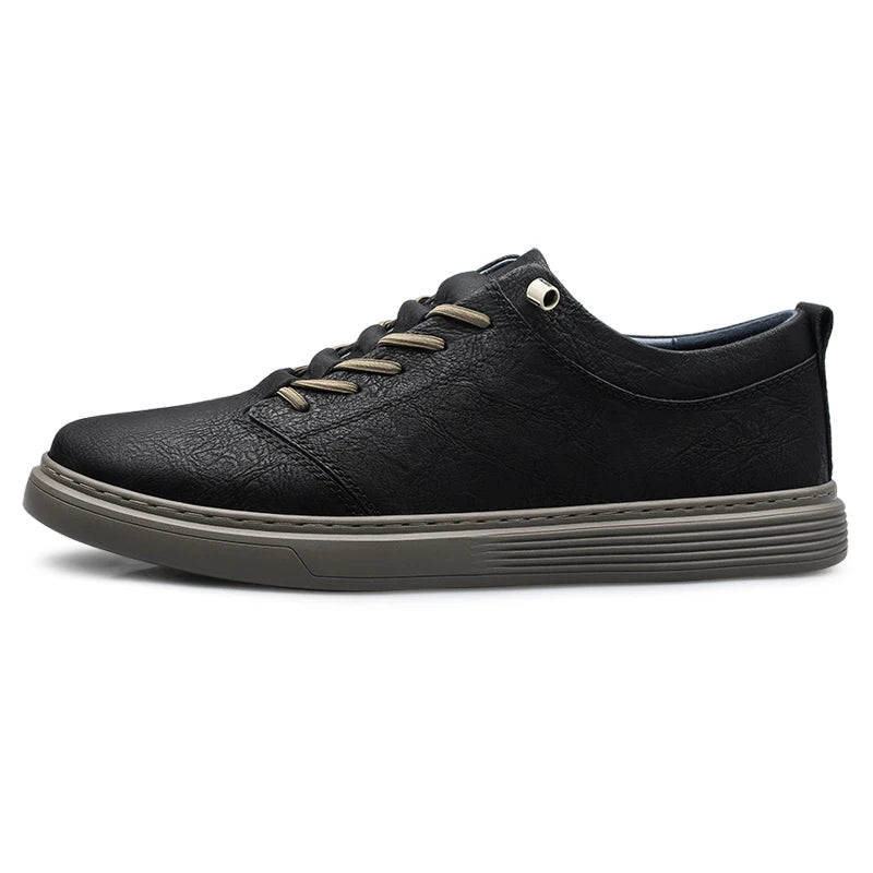 Men’s Leather Casual Oxford Flat Dress Shoes