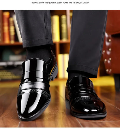 Men’s Luxury Leather Brogue Oxford Dress Shoes