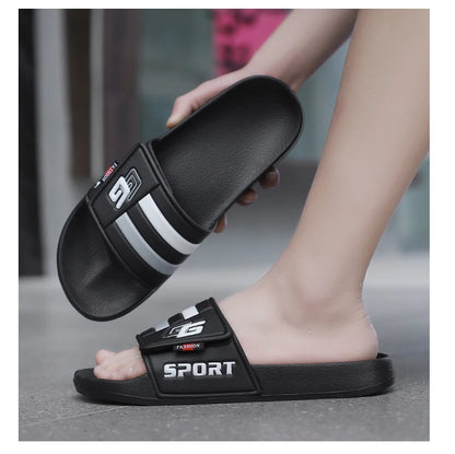 Men’s Lightweight Velcro Strap Summer Slippers
