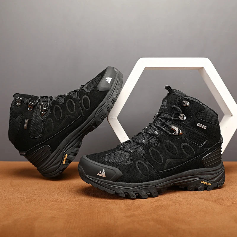 High-Top Men Suede Hiking Boots