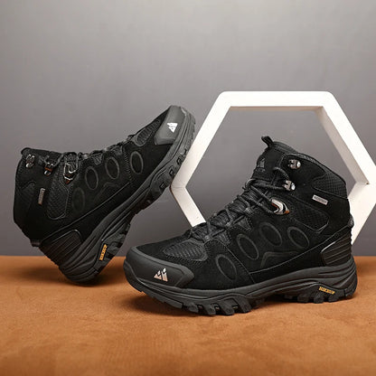 High-Top Men Suede Hiking Boots