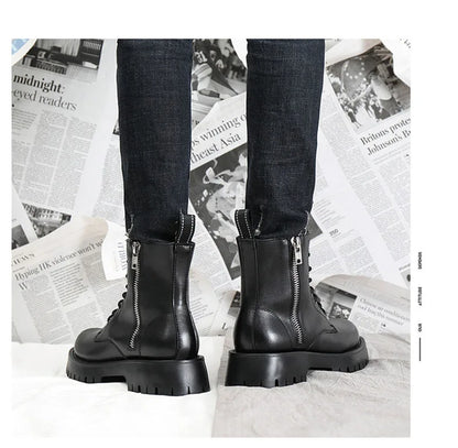 Men’s Leather Winter Ankle Boots Non-Slip