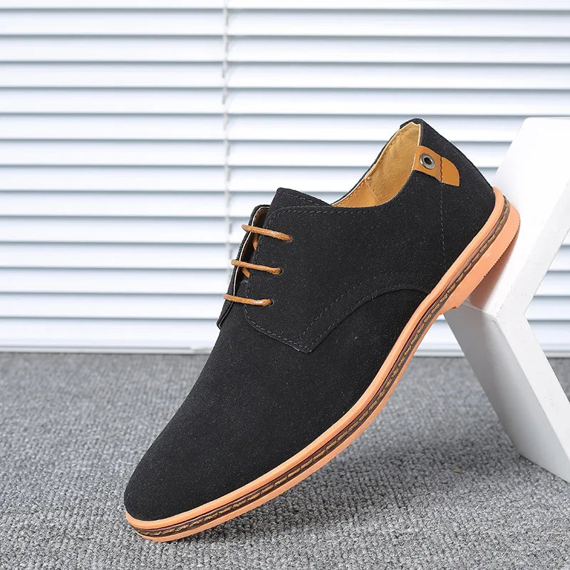 Men’s Suede Leather Oxford Casual Dress Shoes