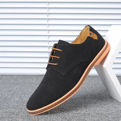 Men’s Suede Leather Oxford Casual Dress Shoes