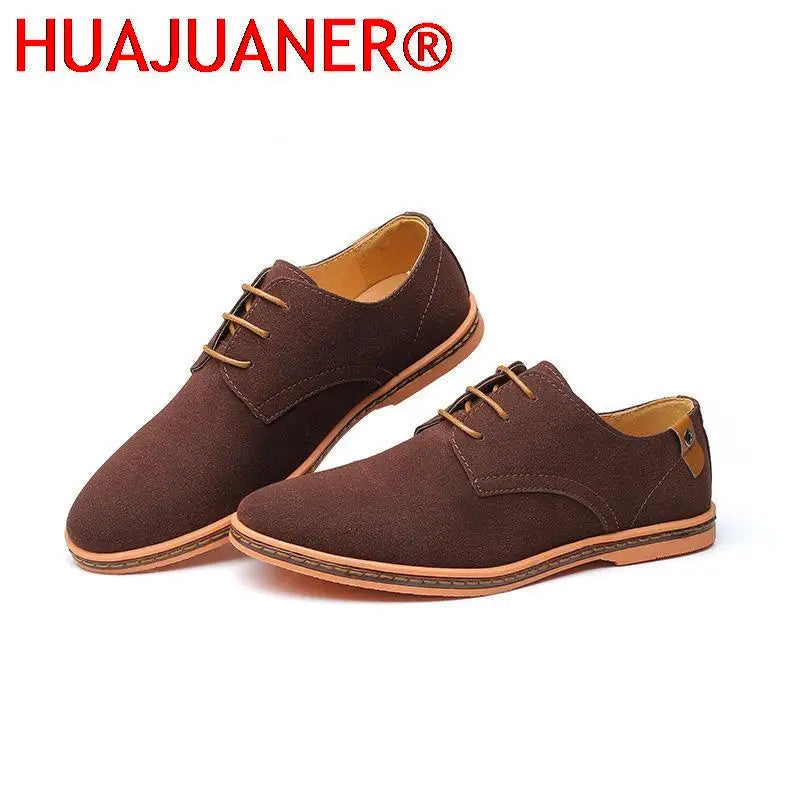 Men’s Suede Leather Oxford Casual Dress Shoes