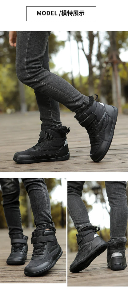 Kids Waterproof Fur-Lined Winter Boots