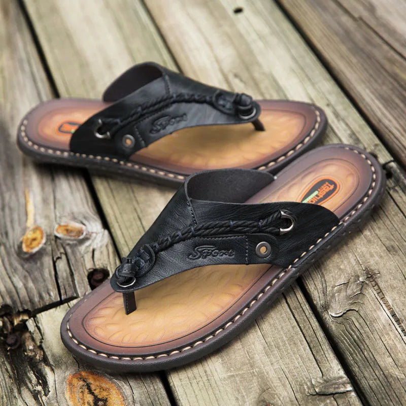 Men Handmade Leather Outdoor Sandals