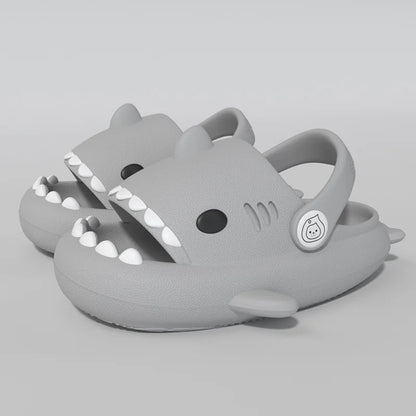 Kids Shark Cartoon Slip-On Sandals