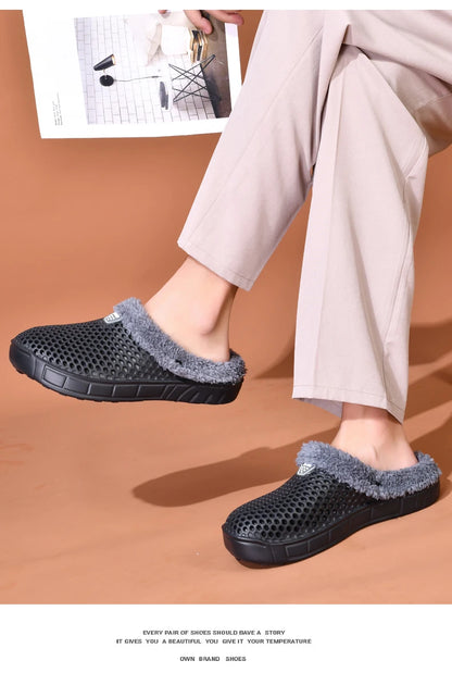 Unisex Winter Cotton Velvet Slippers