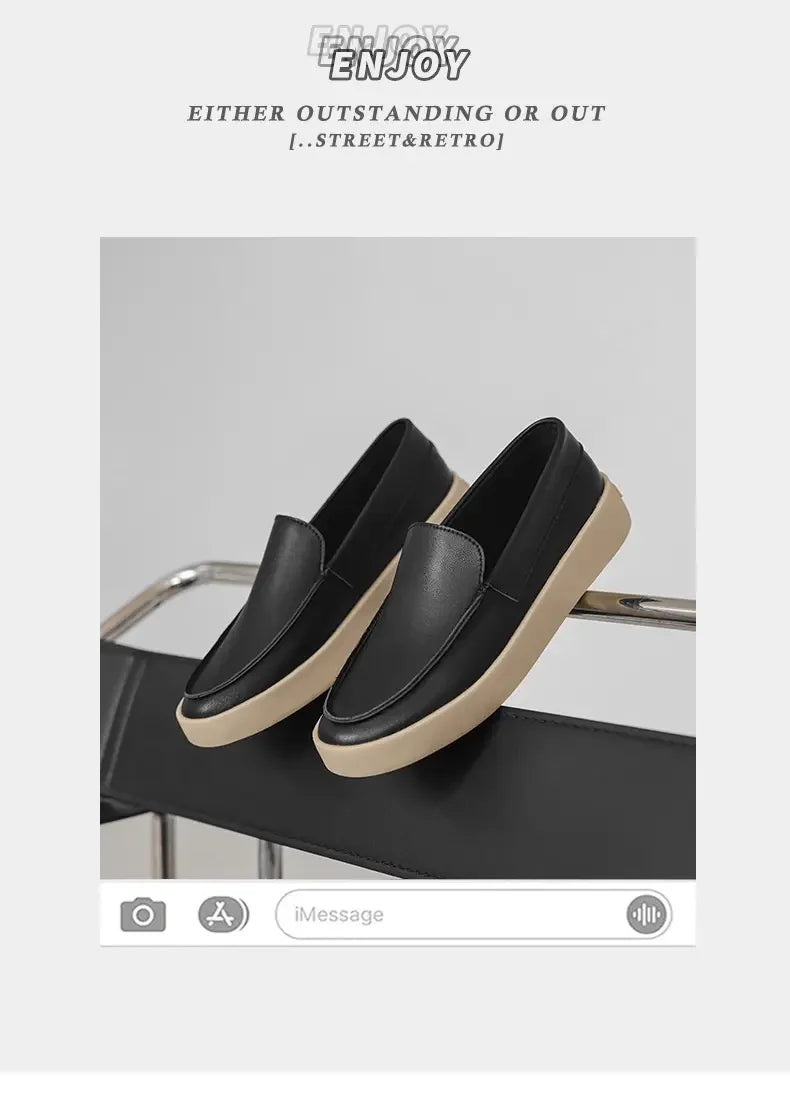 Men Casual Leather Oxford Shoes