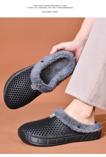 Unisex Winter Cotton Velvet Slippers