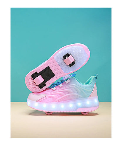 Kids LED Light Roller Skate Sneakers