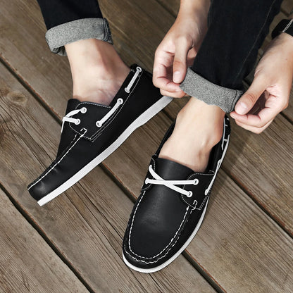 Men’s Slip-On Apron Toe Loafer Shoes