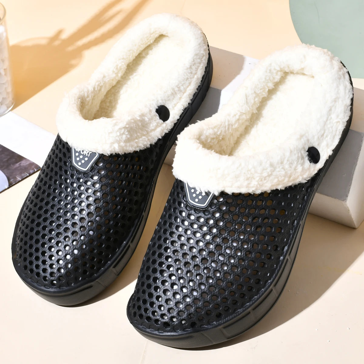 Unisex Winter Cotton Velvet Slippers