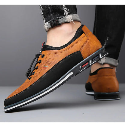 Men Leather Oxford Dress Shoes