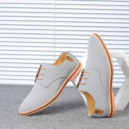 Men’s Suede Leather Oxford Casual Dress Shoes