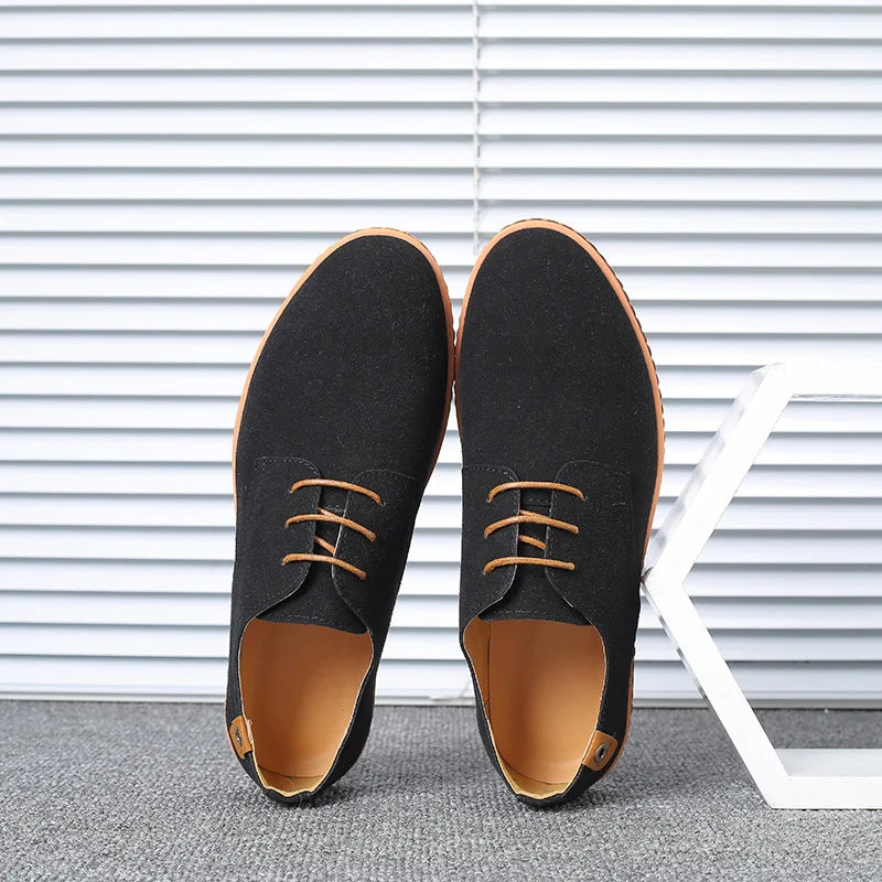 Men’s Suede Leather Oxford Casual Dress Shoes
