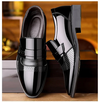 Men’s Luxury Leather Brogue Oxford Dress Shoes
