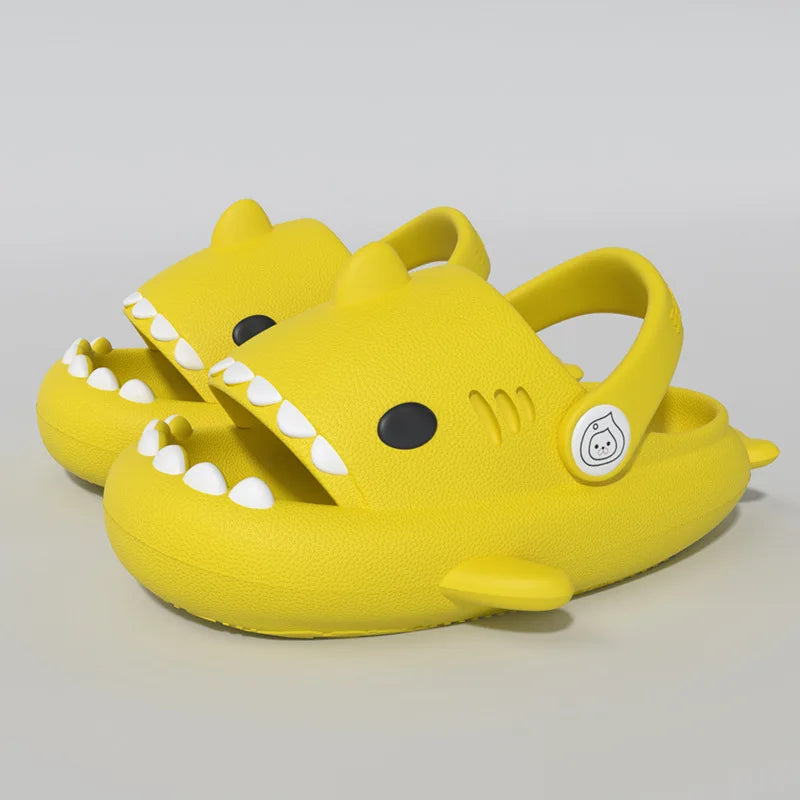 Kids Shark Cartoon Slip-On Sandals