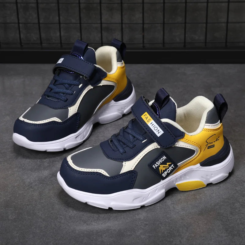 Kids Autumn Winter Leather Sports Shoes