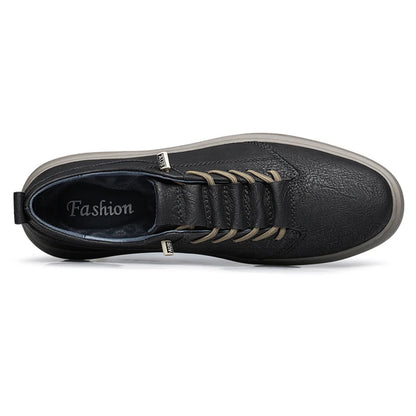 Men’s Leather Casual Oxford Flat Dress Shoes
